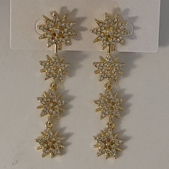 Sugarfix by Baublebar Starburst Drop Earrings Gold - Picture 2 of 3